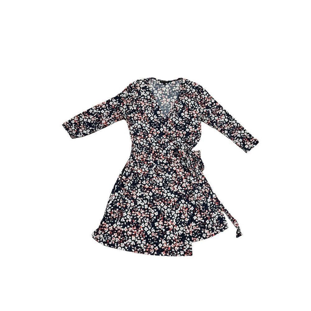 Banana Republic Floral Wrap Dress Size Large